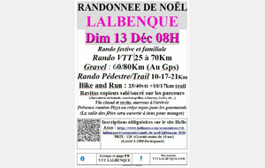 RANDO DE NOEL 2026 OUVERTURE DES INSCRIPTIONS