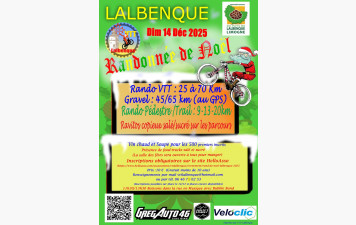 RANDO DE NOEL 2025 OUVERTURE DES INSCRIPTIONS